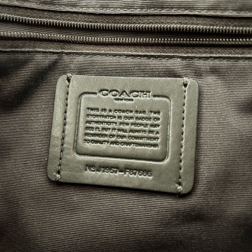 Like New Metallic Coach Bag - Picture 2 of 7